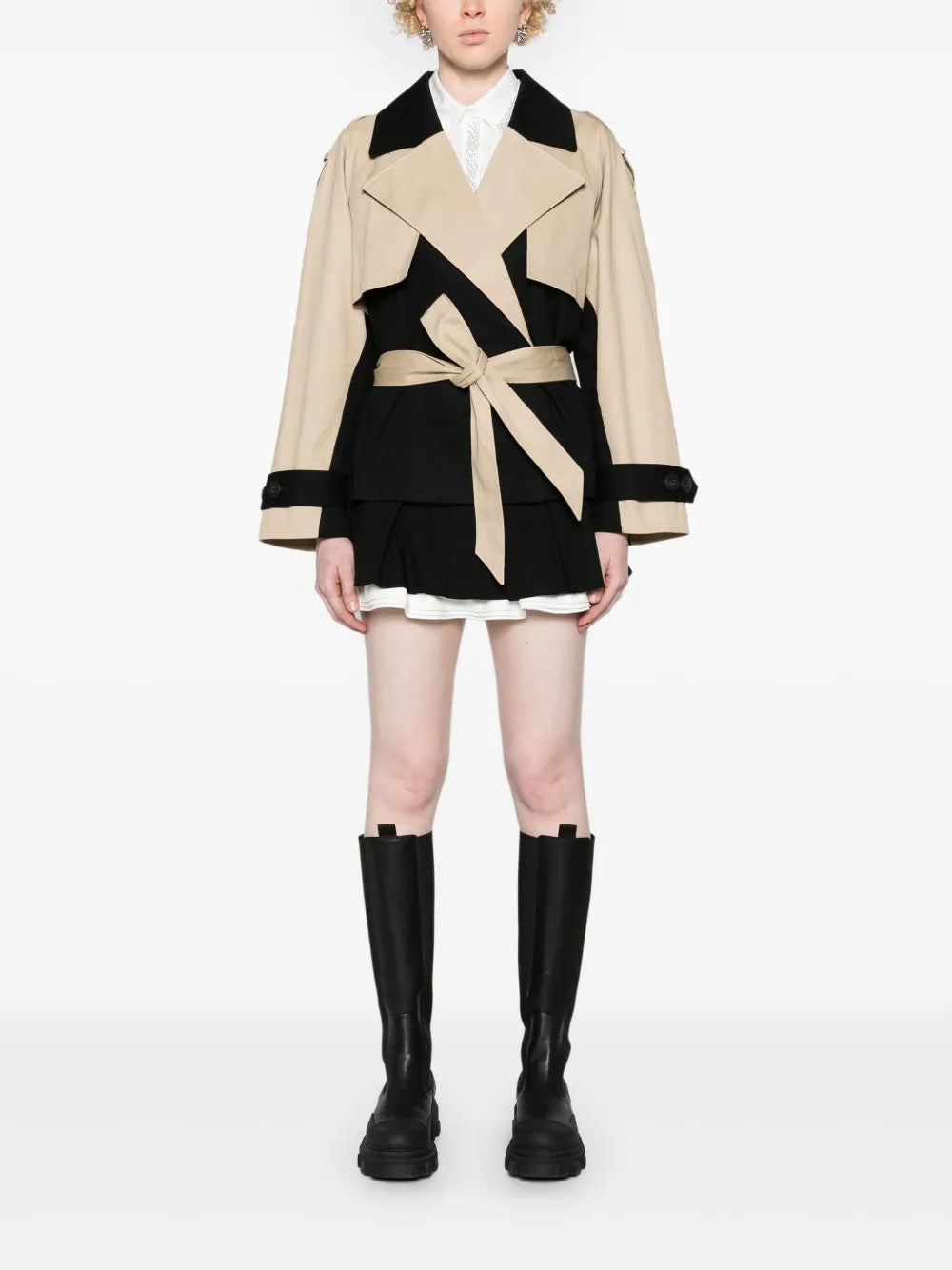 Two-Tone Trench Coat