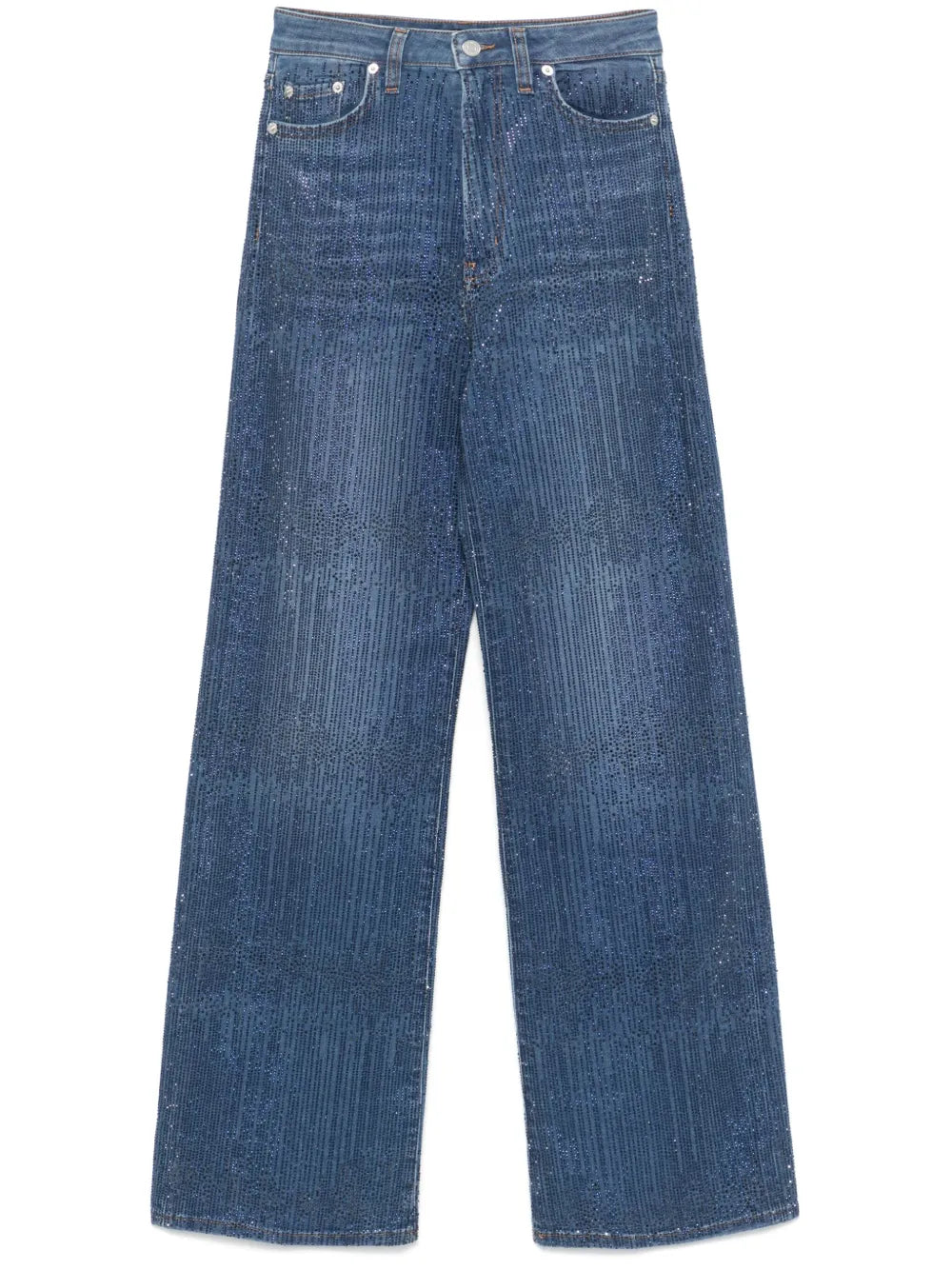 Rhinestone-Embellished Jeans
