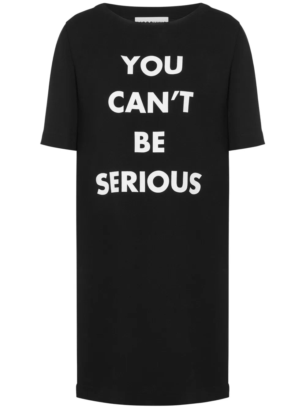 Text-Print Round-Neck Dress