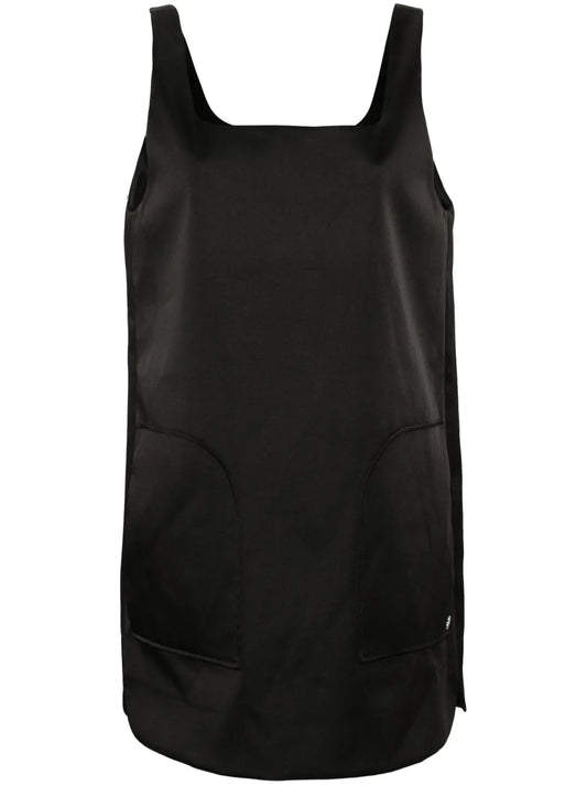Satin Pinafore Mini Dress