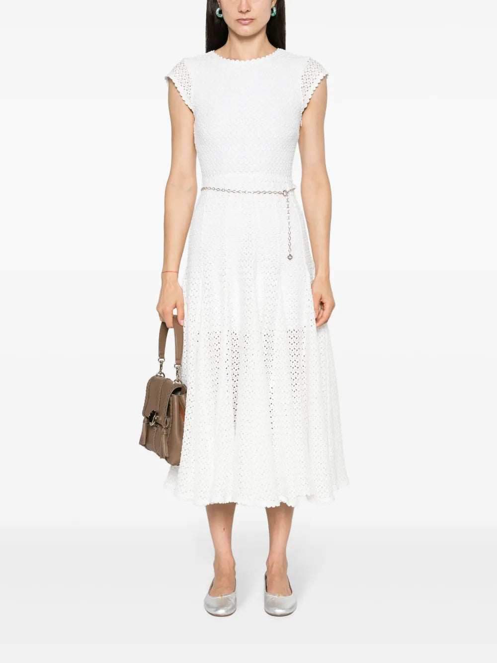 Crochet-Knit Maxi Dress