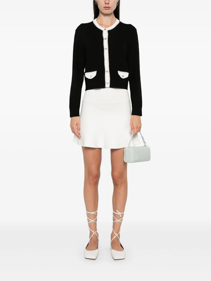 Rhinestone-Embellished Cardigan