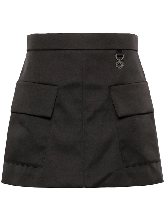 Satin Mini Skirt