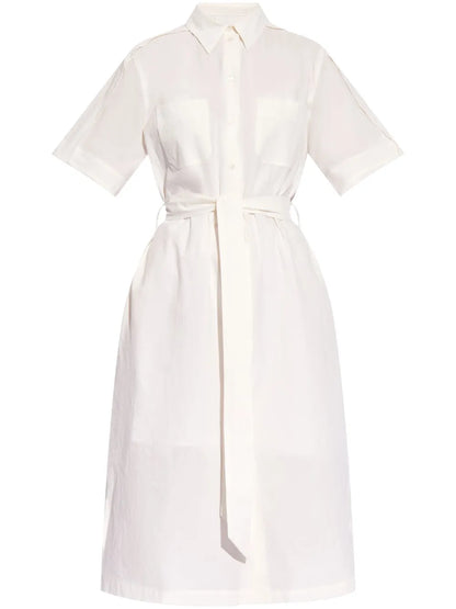Belted Cotton Shirtdress