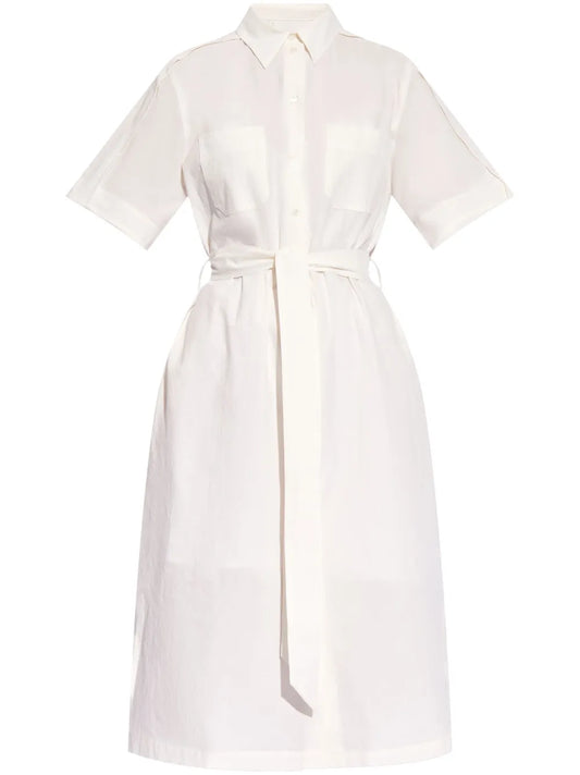 Belted Cotton Shirtdress