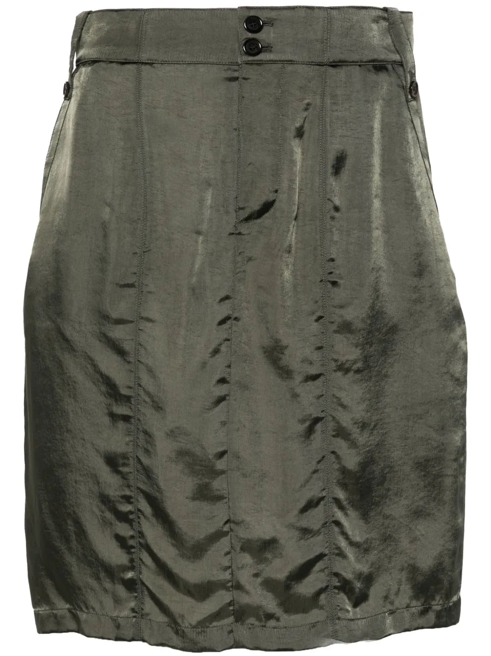 Satin Pencil Mini Skirt