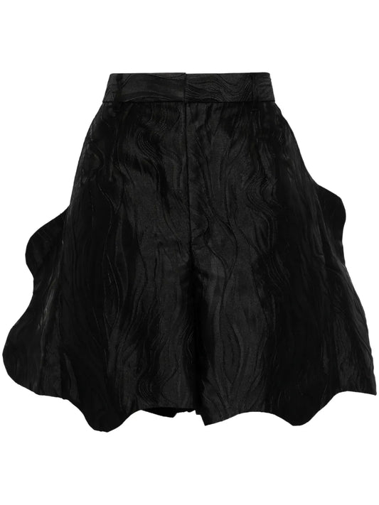 Wave-Jacquard Shorts