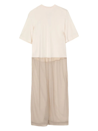Panelled Short-Sleeve Dress