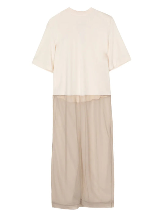 Panelled Short-Sleeve Dress