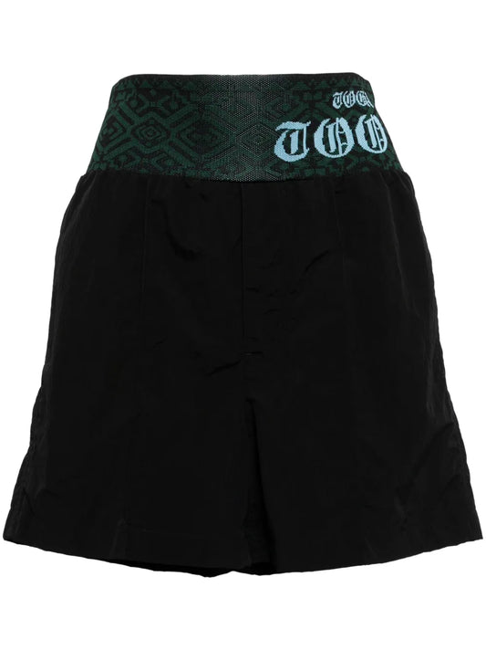 Logo-Waistband Shorts