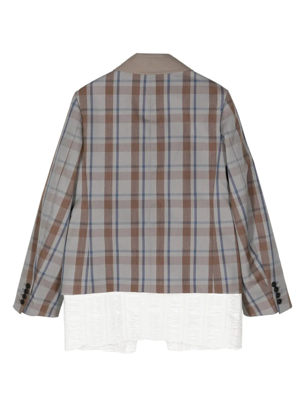 Panelled Checked Blazer