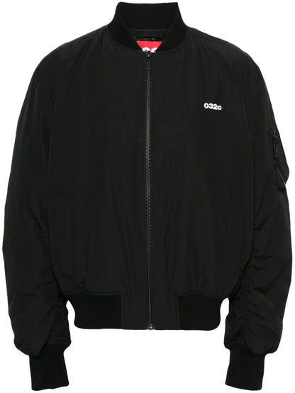 Logo-Print Bomber Jacket