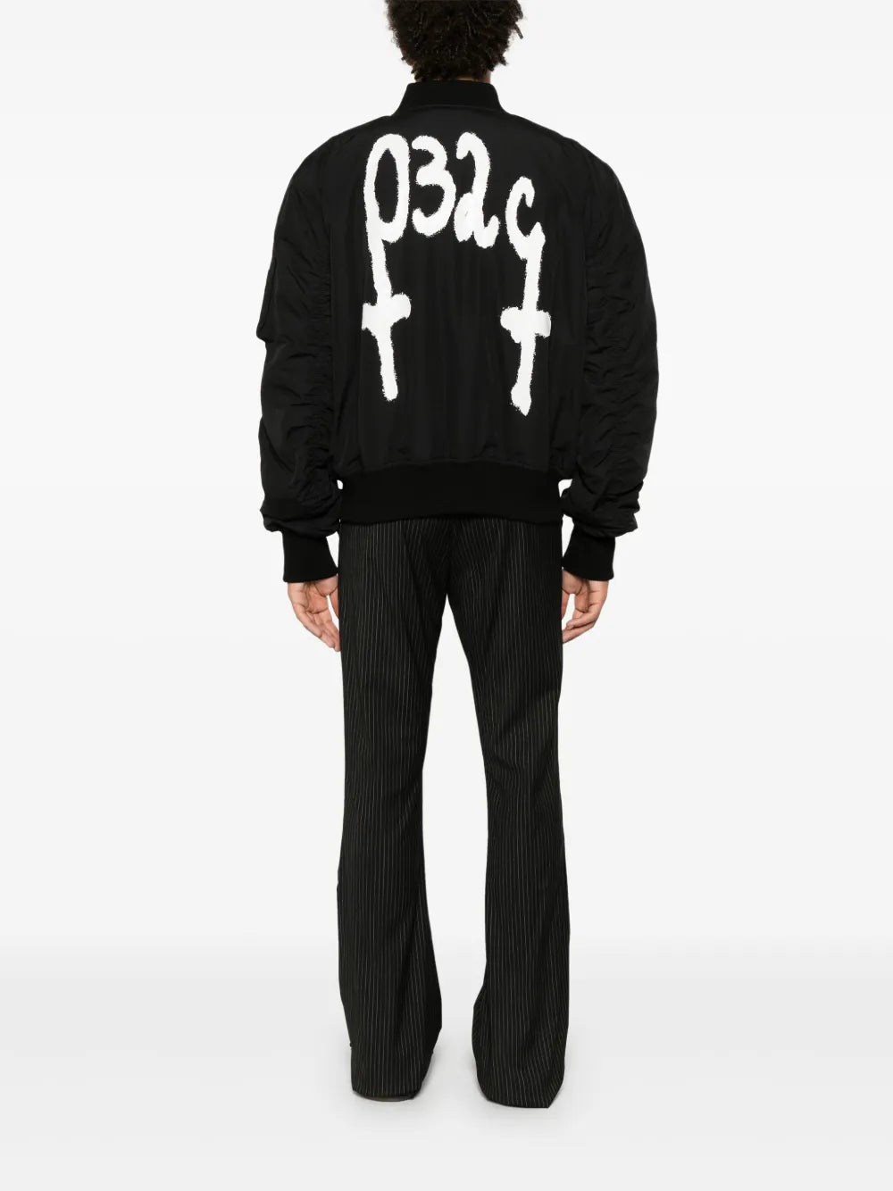 Logo-Print Bomber Jacket