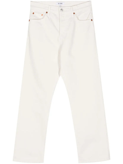 Easy Straight-Leg Cropped Jeans
