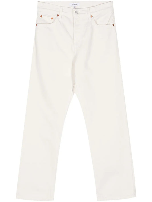 Easy Straight-Leg Cropped Jeans