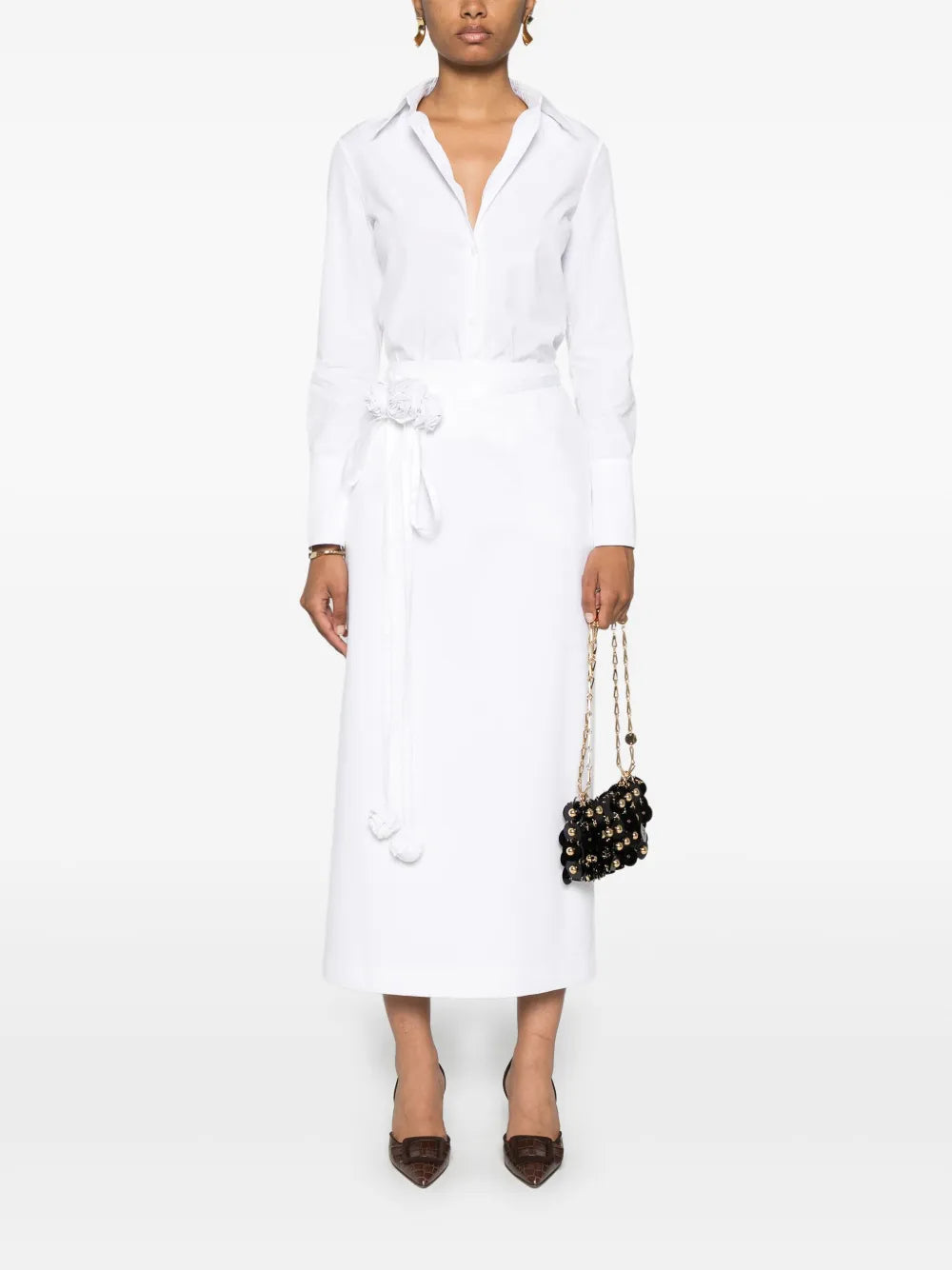 Belted Midi Skirt