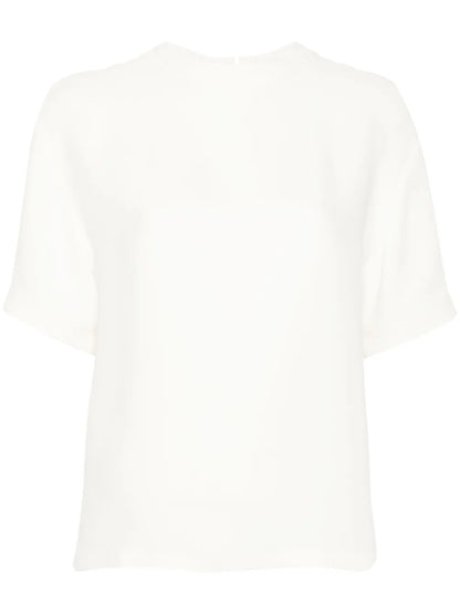 Crew-Neck Silk T-Shirt