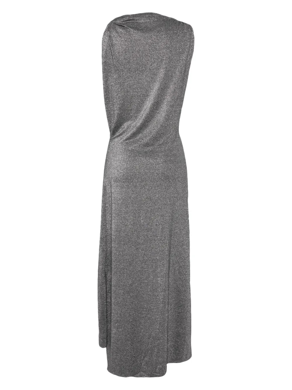 Gathered Lurex Maxi Dress