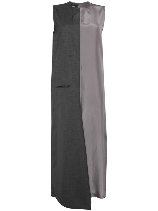 Panelled Sleeveless Maxi Dress