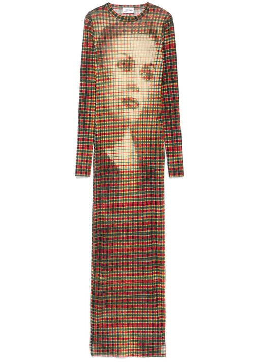 Face-Print Dress