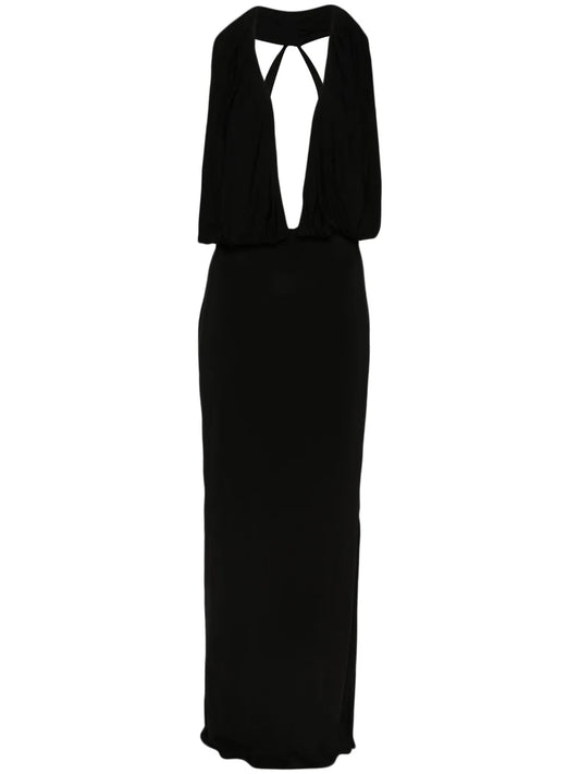 Open-Back Jersey Gown