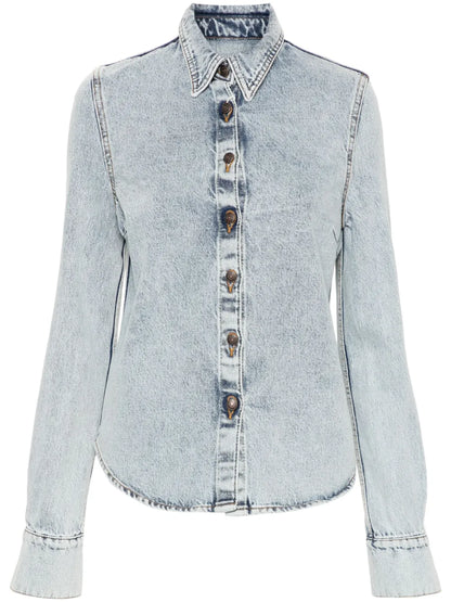 Long-Sleeve Denim Shirt