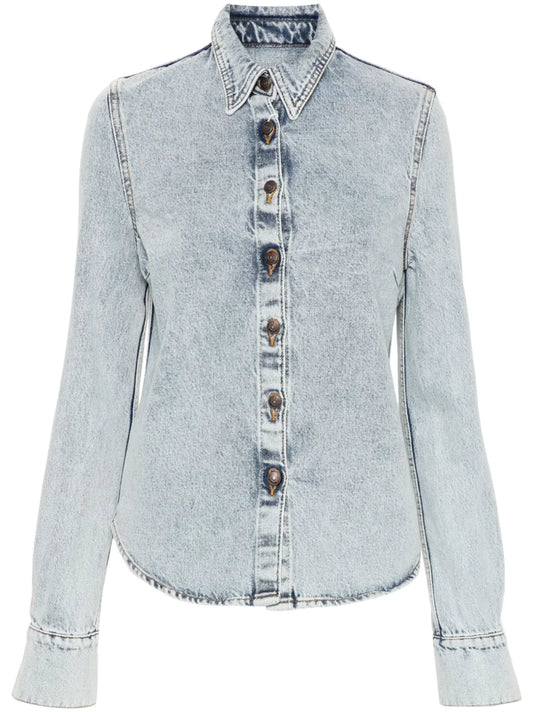 Long-Sleeve Denim Shirt