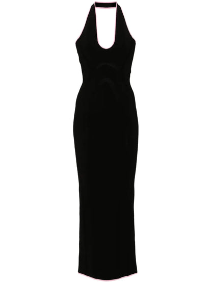 India Halterneck Midi Dress