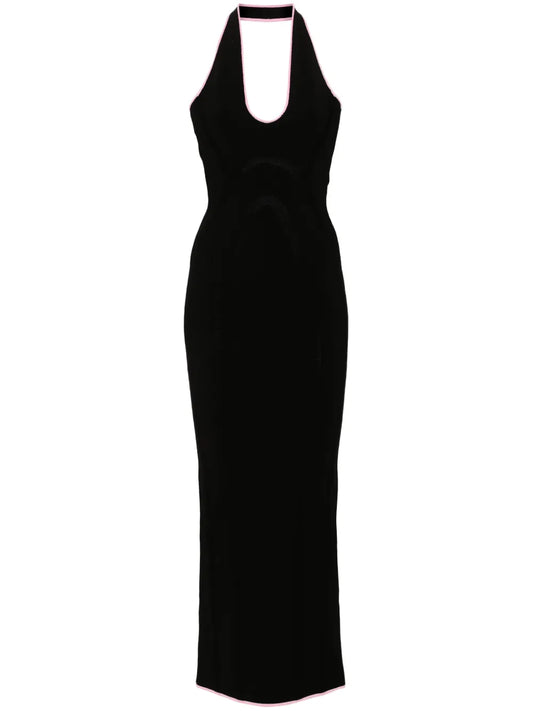 India Halterneck Midi Dress