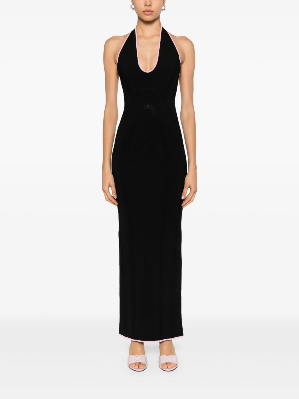 India Halterneck Midi Dress