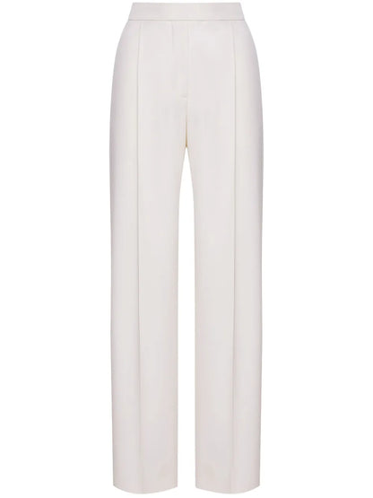 Pleat-Detailing Wool-Blend Trousers