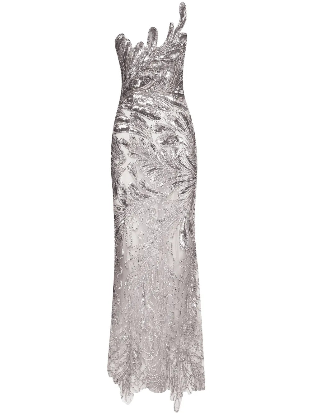 Fern Crystal-Embellished Gown