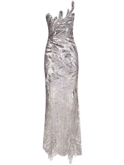 Fern Crystal-Embellished Gown