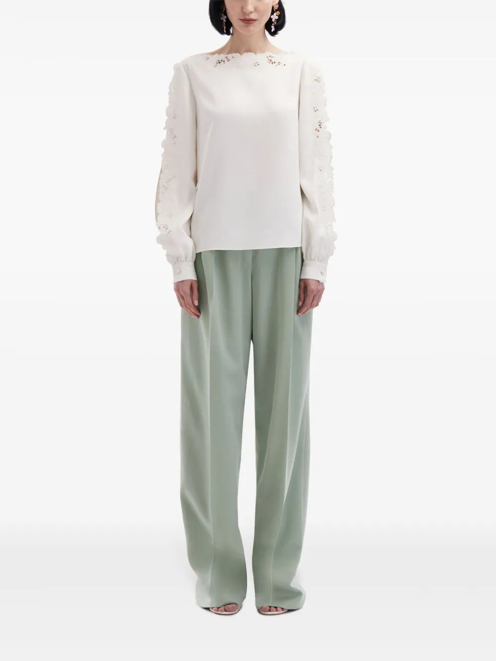 Guipure-Lace Blouse