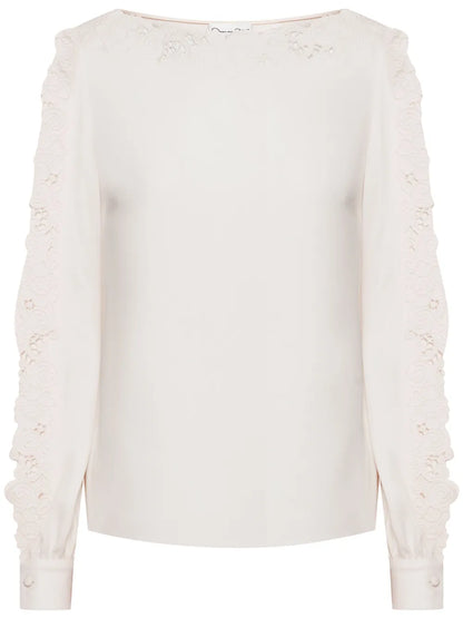 Guipure-Lace Blouse