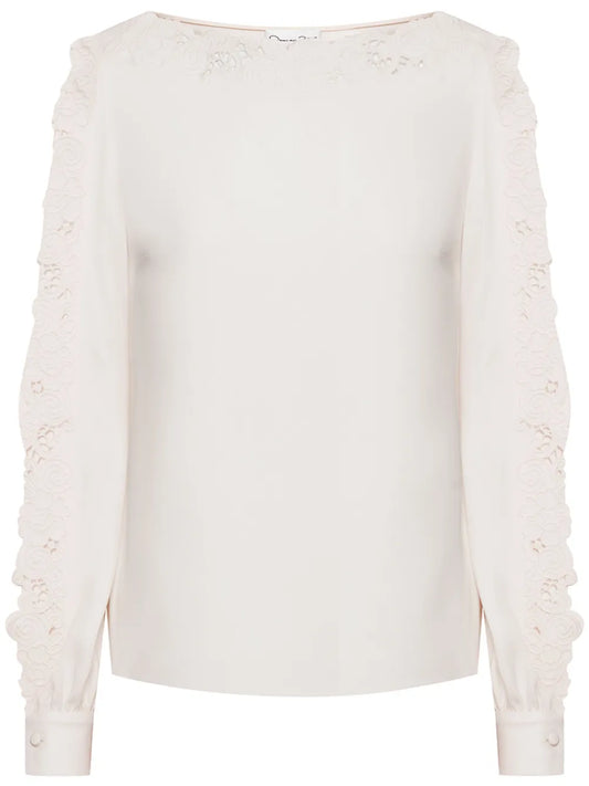 Guipure-Lace Blouse