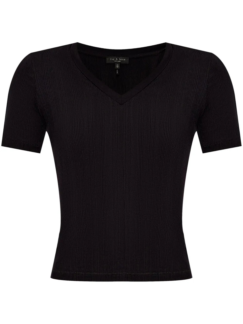 V-Neck Ribbed T-Shirt
