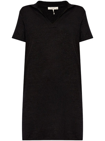 V-Neck Short-Sleeved Dress