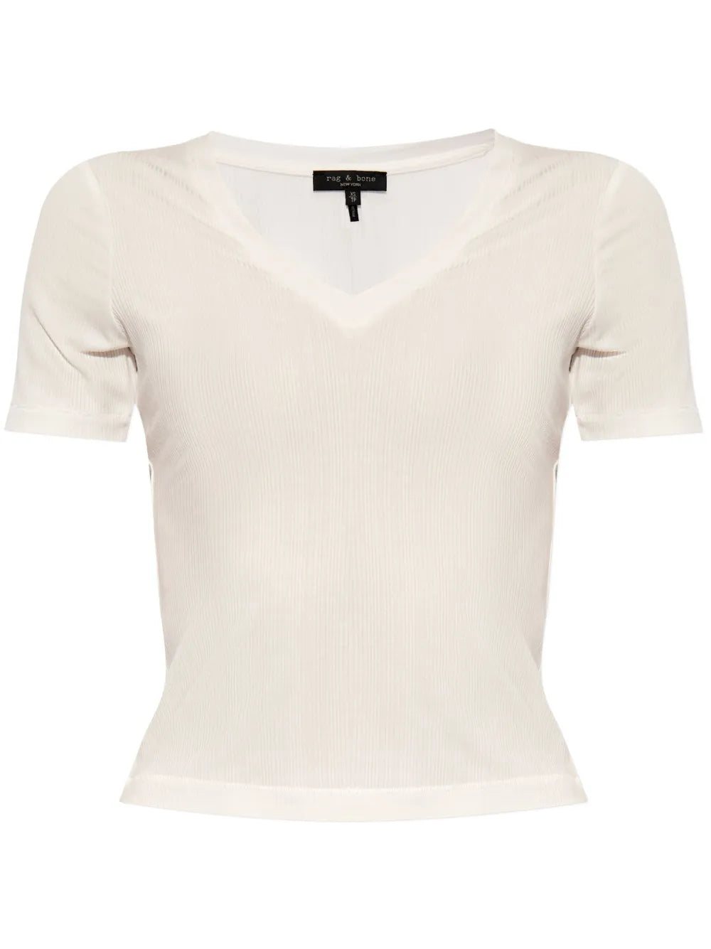 V-Neck Ribbed T-Shirt