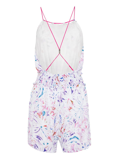 Graphic-Print Playsuit
