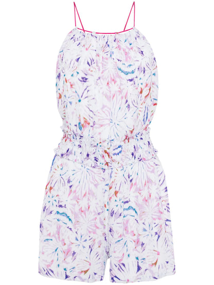 Graphic-Print Playsuit