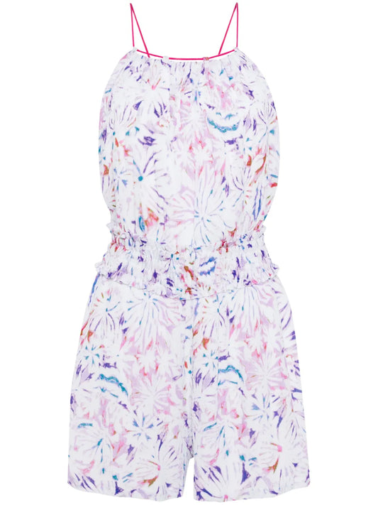 Graphic-Print Playsuit