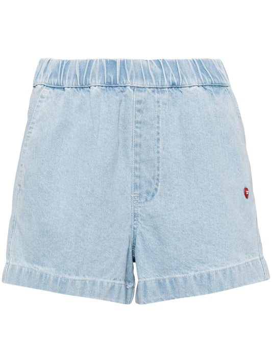 Logo Patch High-Rise Shorts