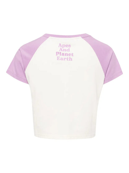 Cherry-Motif Cropped T-Shirt