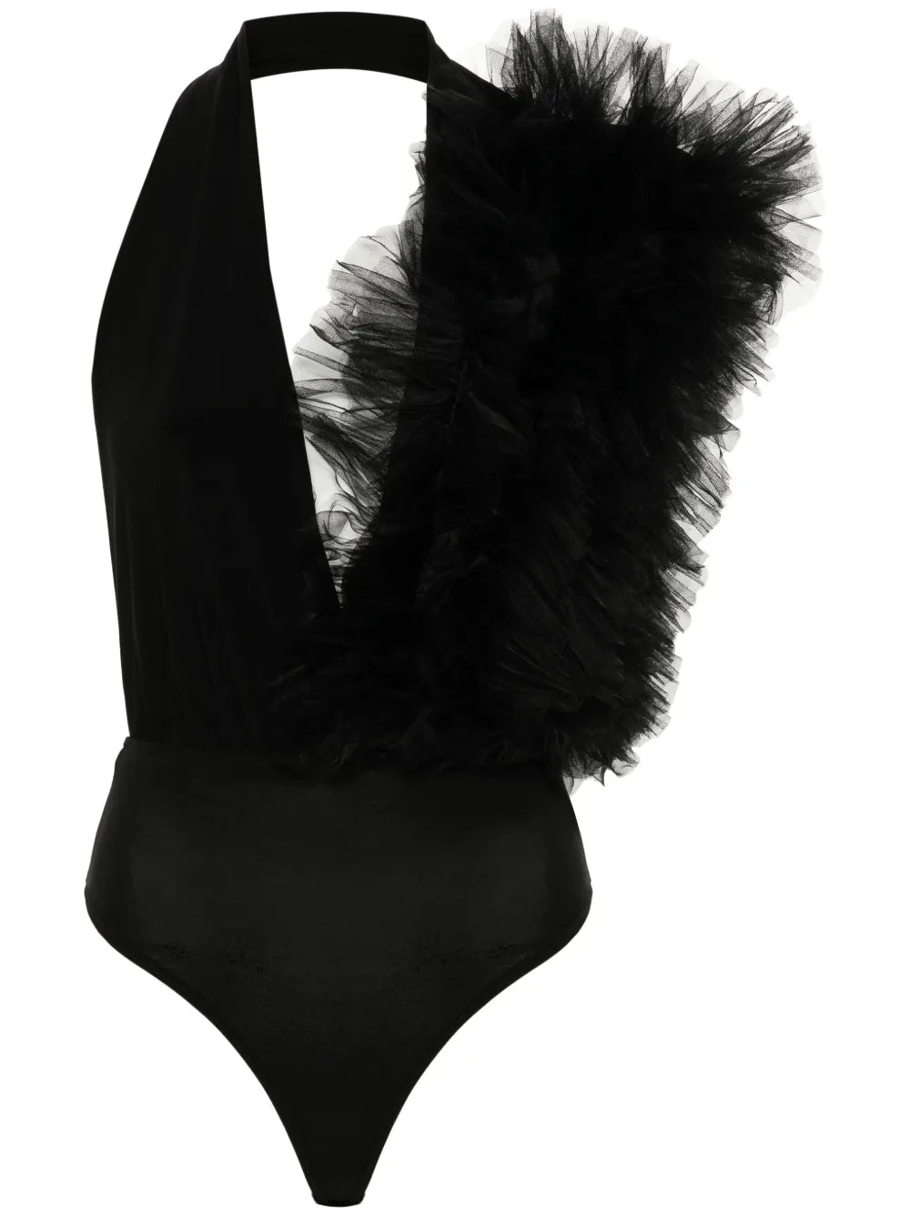 Tulle-Ruffle Bodysuit