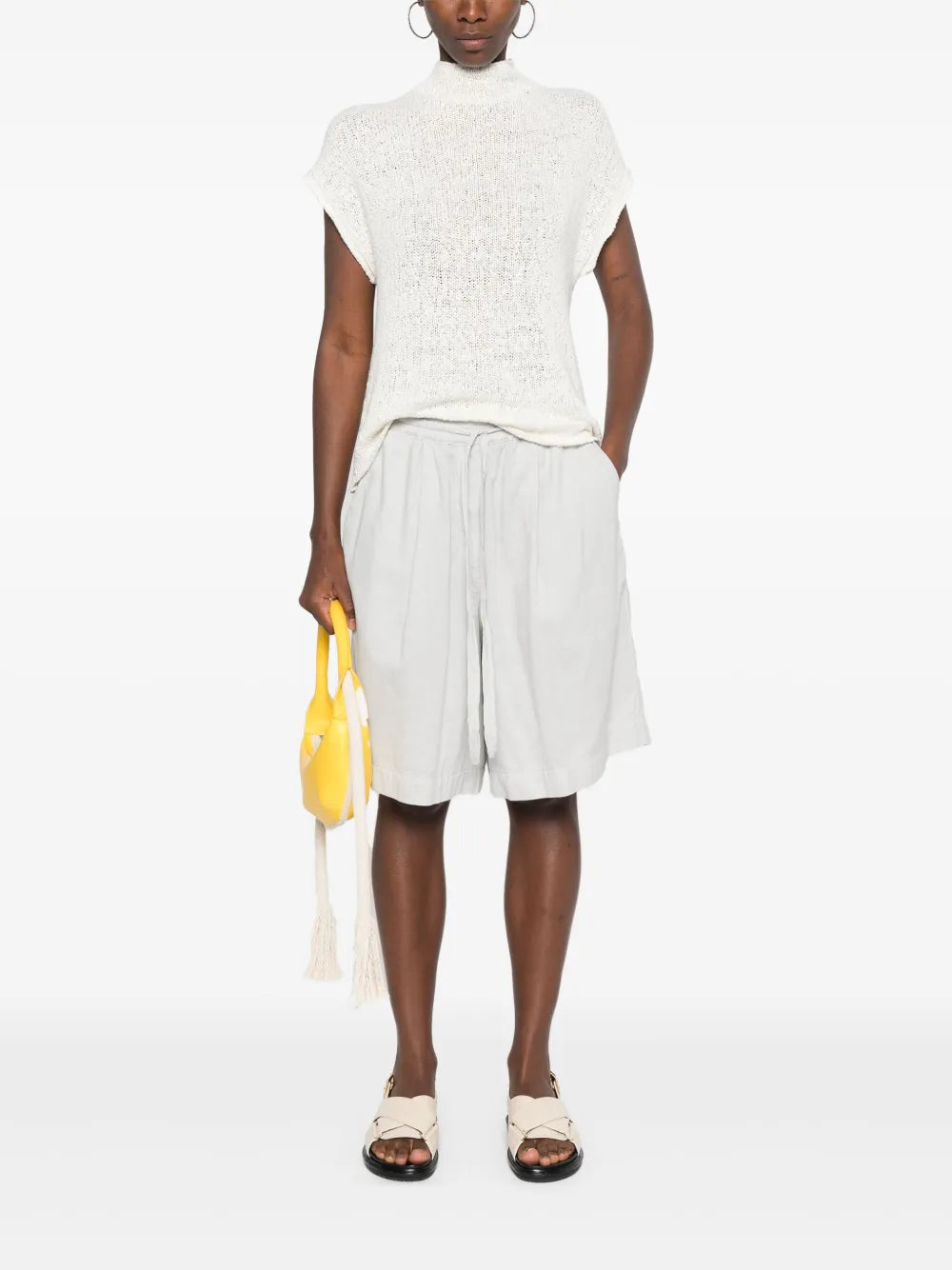 Voile Drop-Crotch Shorts