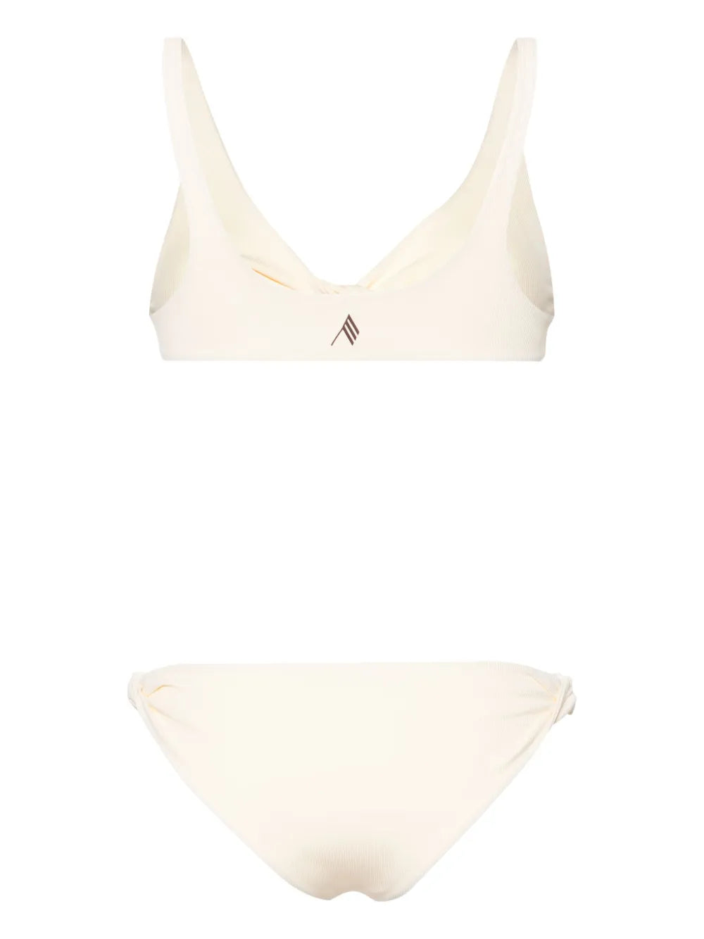 Twist-Detail Ribbed Bikini