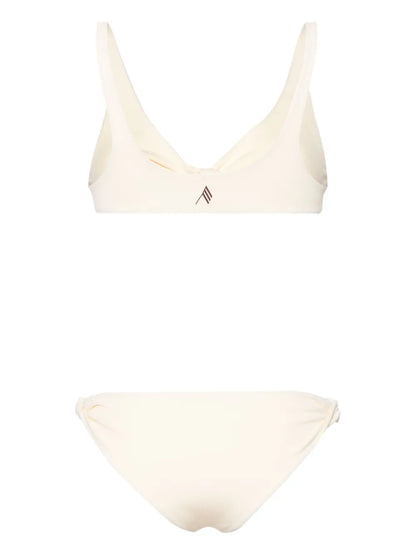 Twist-Detail Ribbed Bikini