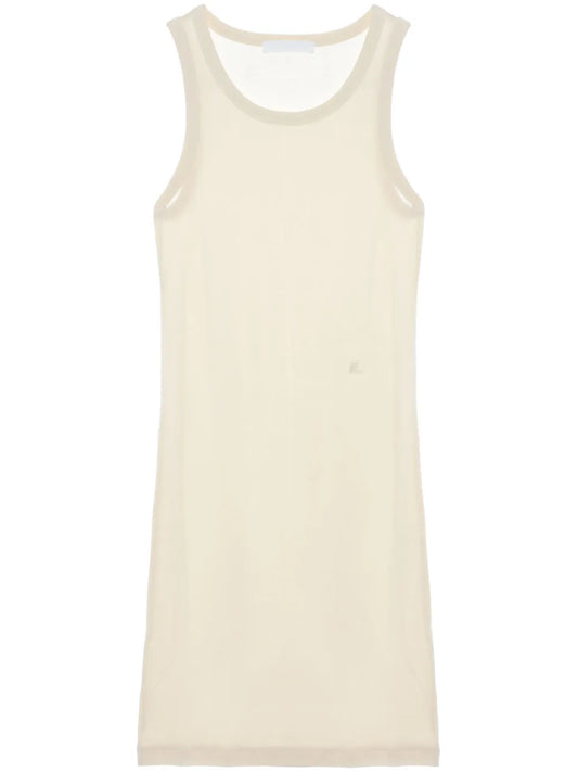 Fine-Ribbed Tank Minidress
