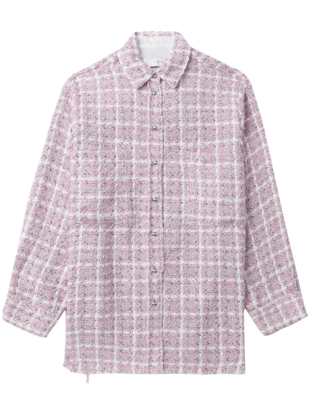 Plaid-Check Tweed Shirt